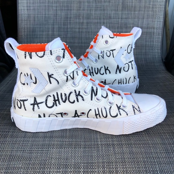 Converse High Top UNT1T!3D 'Not a
Chuck' Canvas sneakers Shoes Juniors size 4.5 - Picture 5 of 11